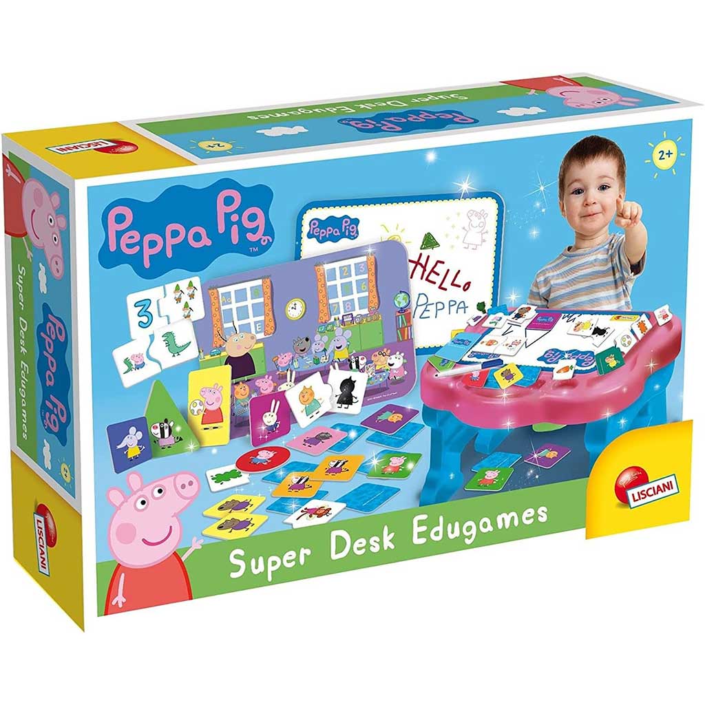 Peppa Pig Super Desk tavolo interattivo per lo sviluppo delle abilità - Lisciani immagine 1