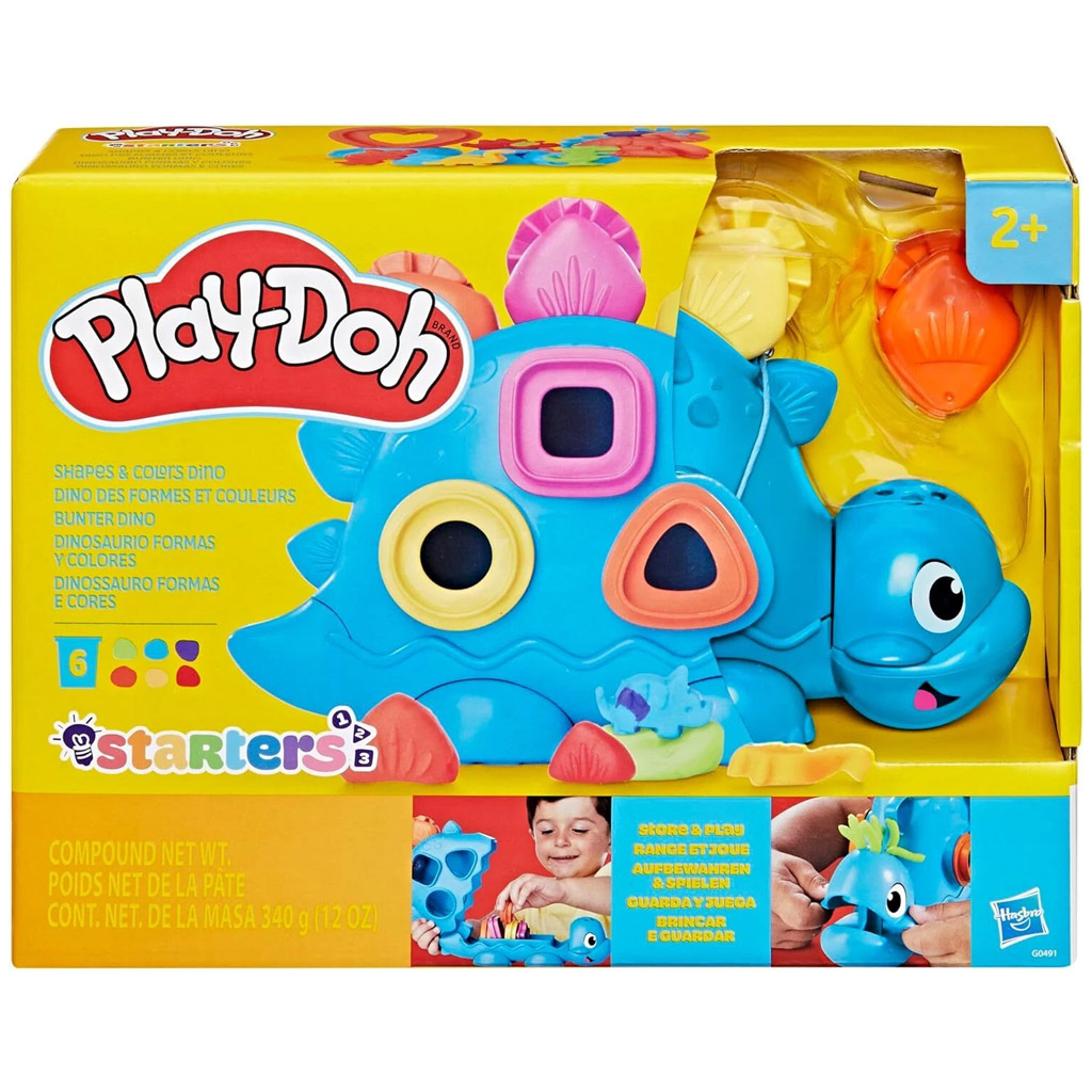 Play-Doh: Set di argilla con forme e colori con dinosauro 340gr - Hasbro immagine 1