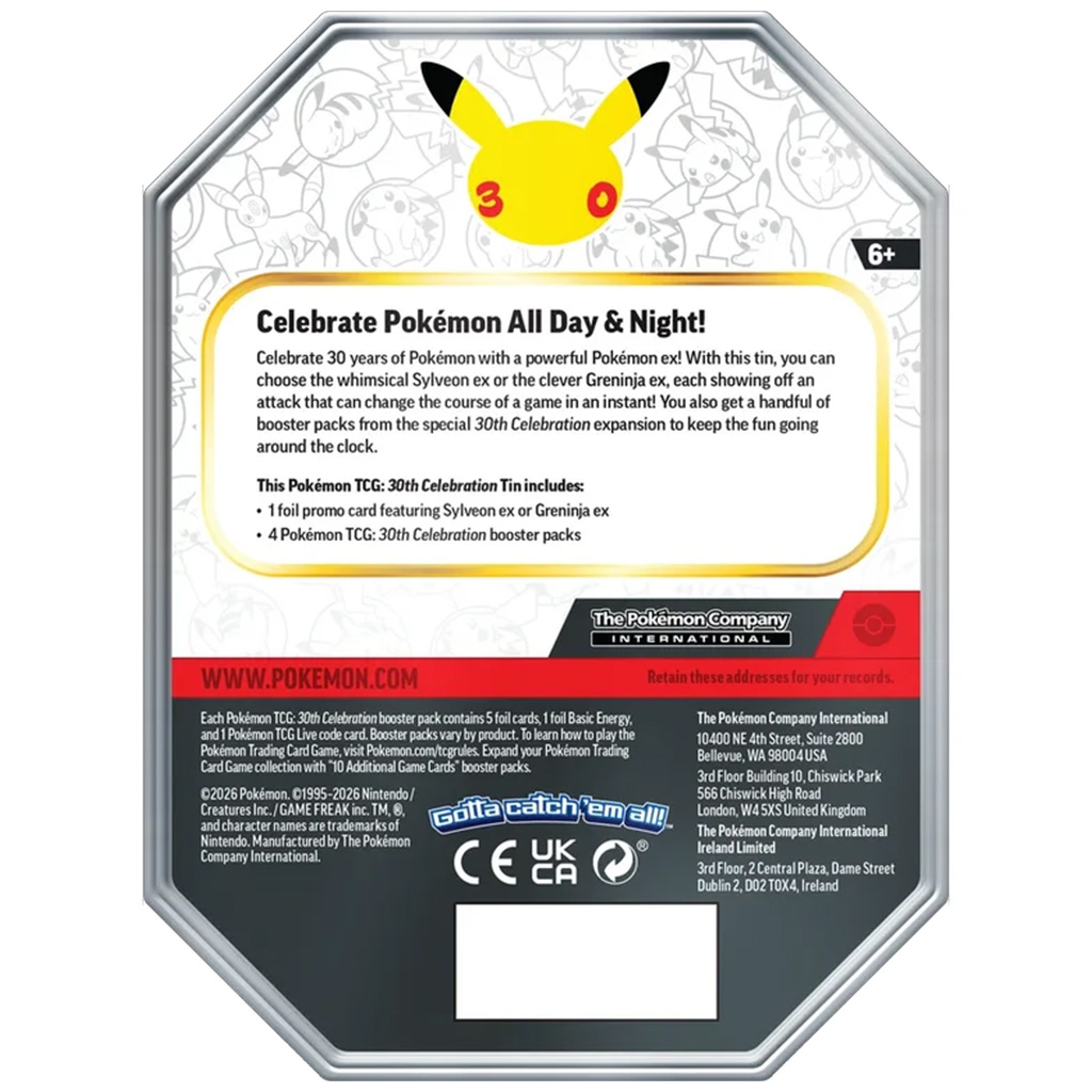 Pokémon TCG: 30° Anniversario ex scatola di metallo – Greninja ex con carta promozionale immagine 4