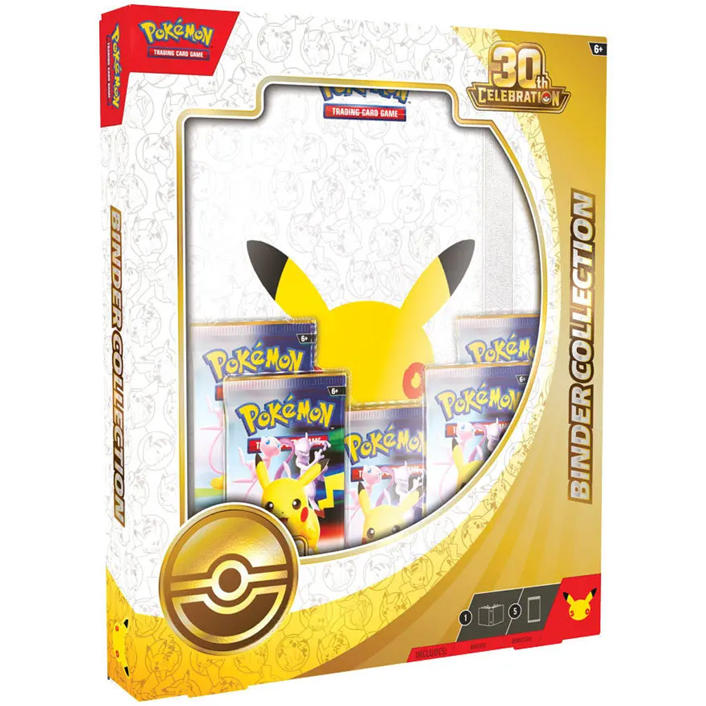 Pokémon TCG: 30th Celebration Binder Collection – 9 tasche raccoglitore con pacchetti booster immagine 1