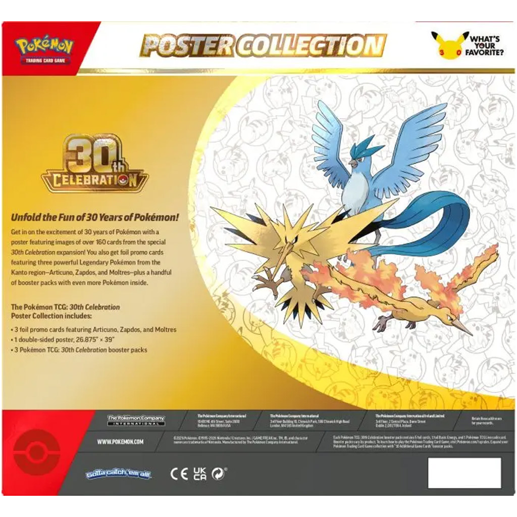 Pokémon TCG: Collezione Poster 30° – poster e carte promozionali + pacchetti booster immagine 2