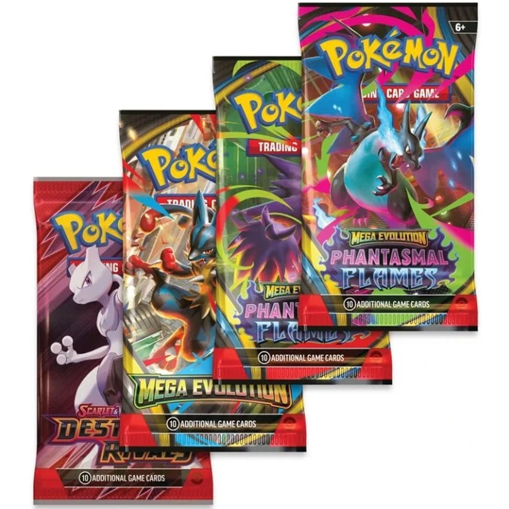 Pokémon TCG: Mega Charizard Tin pacchetto di carte in scatola di metallo in due varianti 1pz immagine 3