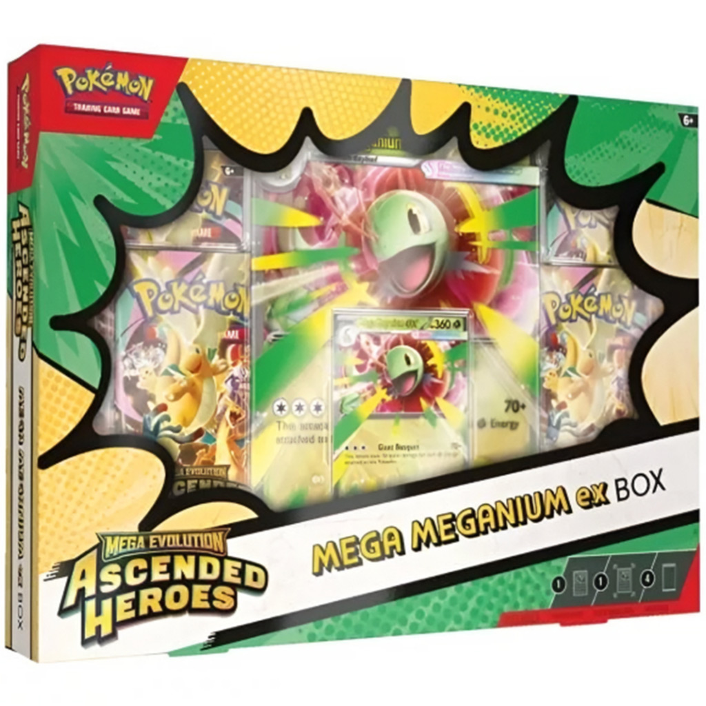Pokémon TCG: Mega Evoluzione - Eroi Ascendenti - Mega Meganium ex Box immagine 1