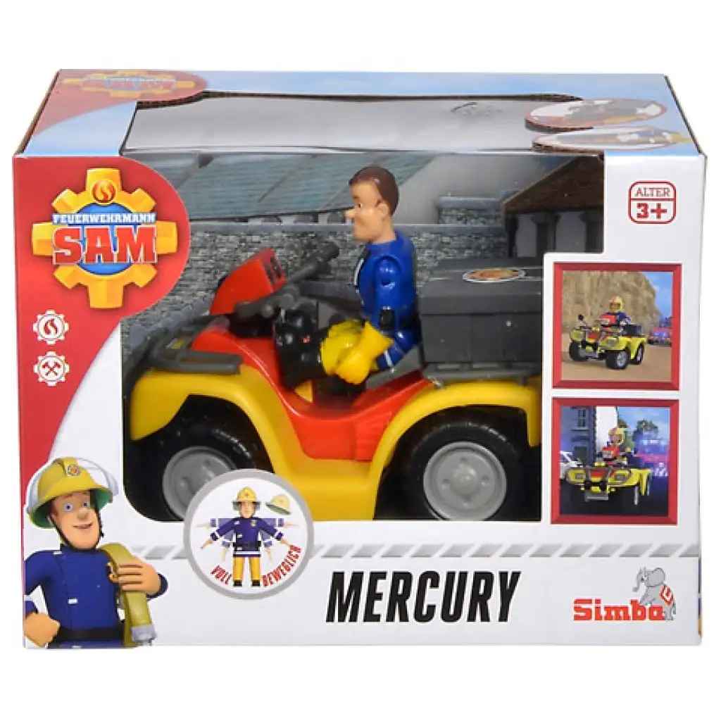 Sam il pompiere: veicolo quad Mercury con figura - Simba Toys immagine 2