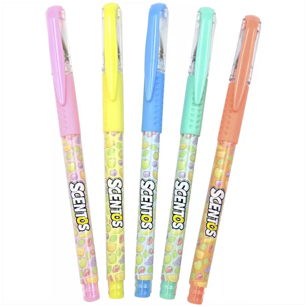 Scentos Penna gel profumata, 5 pezzi - colori pastello immagine 2