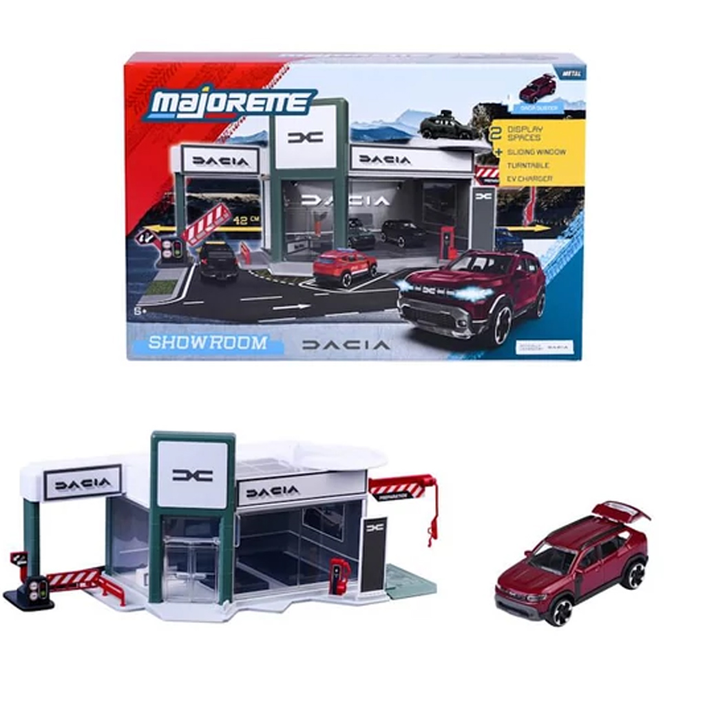 Set di gioco Dacia Showroom con auto in miniatura - Dickie Toys immagine 1