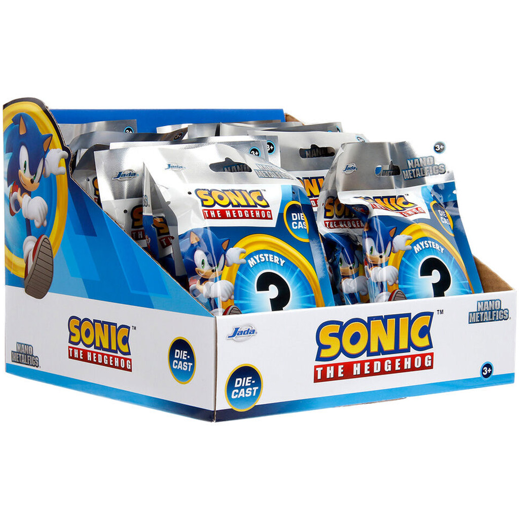 Sonic: Figura metallica Nano Metalfigs sorpresa, assortita, 1 pz - Jada Toys immagine 1