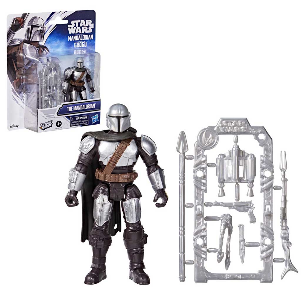 Star Wars: ActionVerse figura di 11cm The Mandalorian con accessori - Hasbro immagine 2