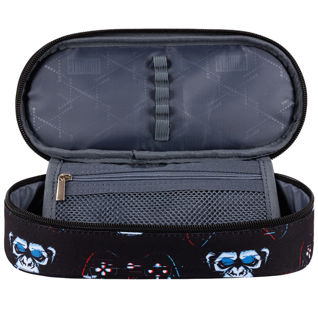 St.Right: Astuccio ovale blu gamer nero-blu 23cm immagine 2