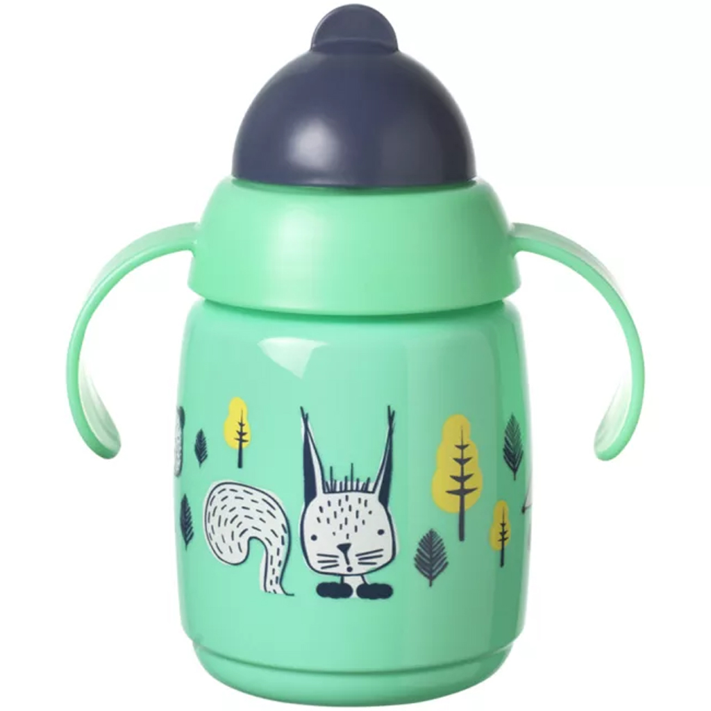Tommee Tippee: Superstar Verde Bicchiere con Cannuccia per Apprendimento 300ml immagine 2