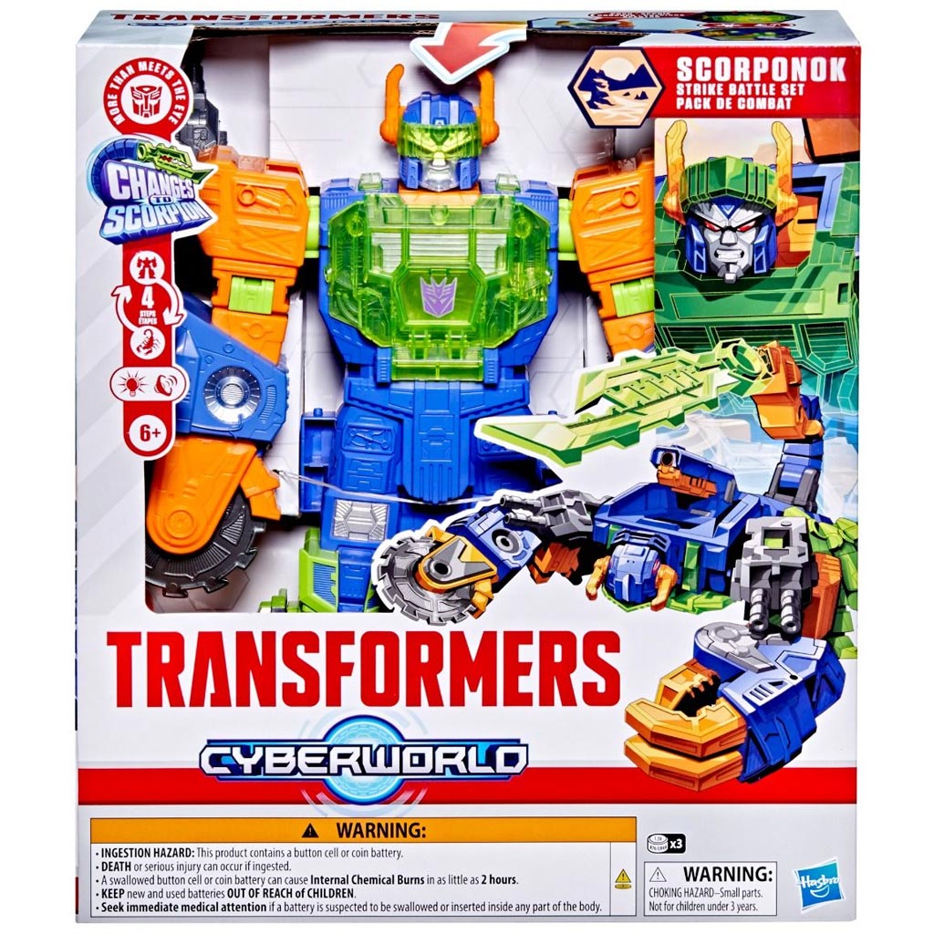 Transformers CYBERWORLD: Set di gioco Battaglia d’attacco di Scorponok - Hasbro