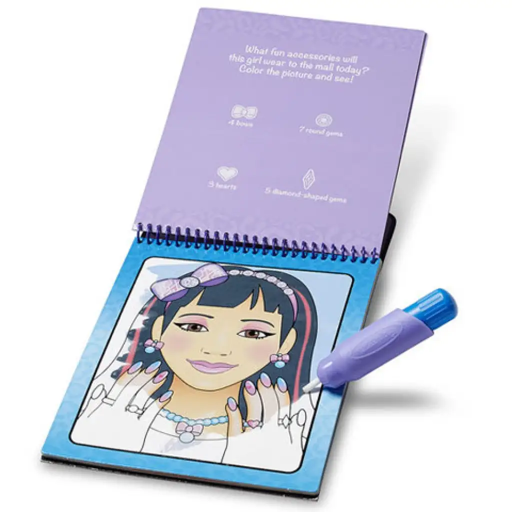 Gioco creativo di trucco e manicure da disegnare con acqua - Melissa & Doug immagine 2