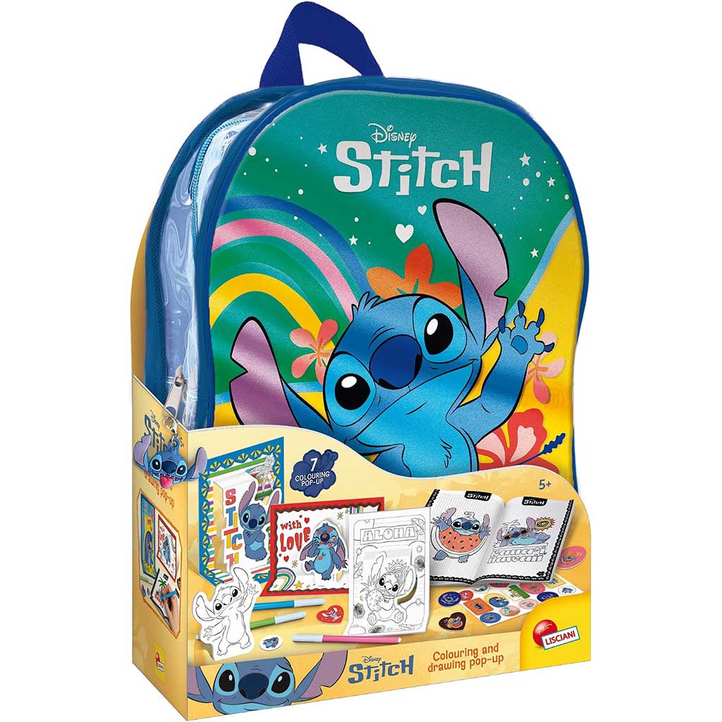 Zaino da disegno Disney Stitch - Lisciani immagine 1