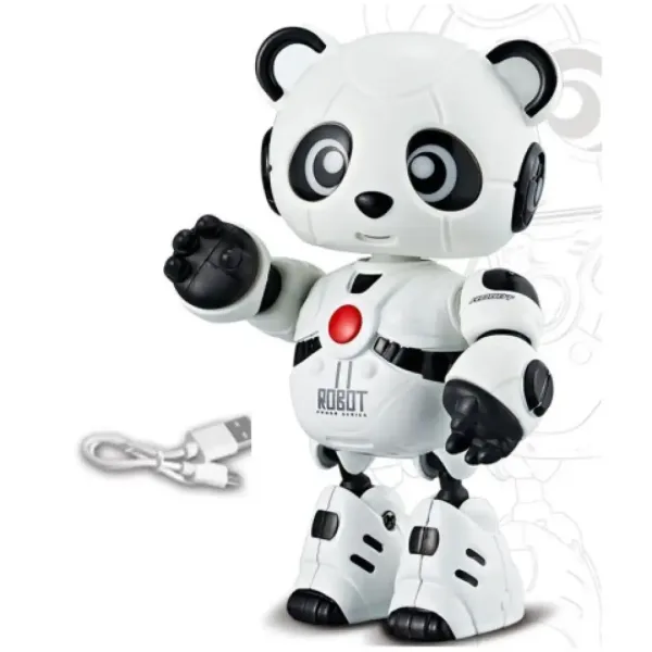 11, il compagno panda robot con luci e suoni, struttura in metallo immagine 2