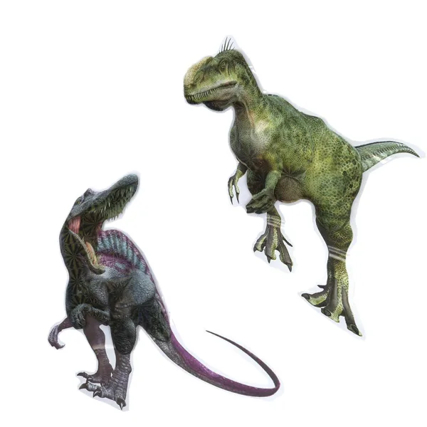 3D Mondo dei Dinosauri set di adesivi murali con poster immagine 3