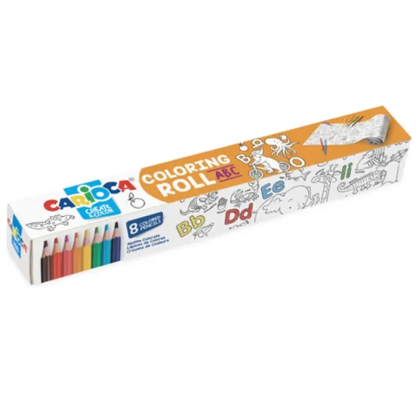 ABC cilindro colorato con 8 matite - Carioca immagine 1
