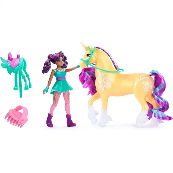 Accademia degli Unicorni: Unicorno con Bambola - Ava e Leaf - Spin Master immagine 2