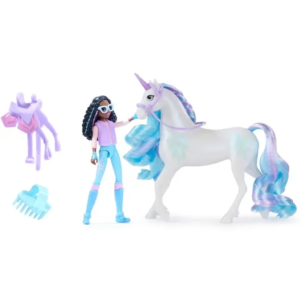 Accademia degli Unicorni: Unicorno con il bambino - Layla e Glacier - Spin Master immagine 2
