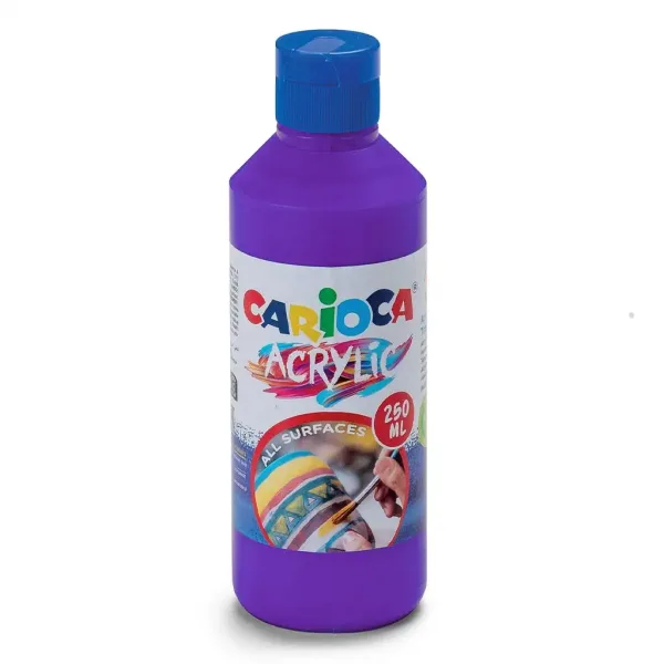 Acrilico 250ml colore viola - Carioca immagine 1