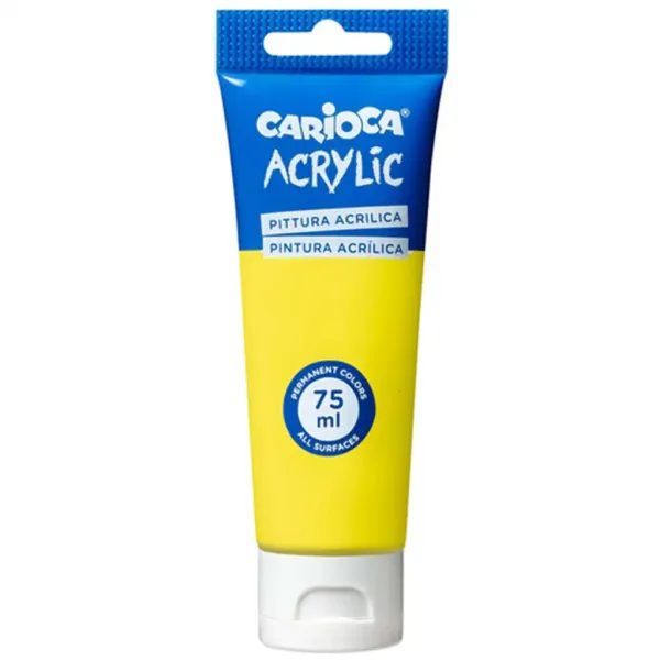 Acrilico 75ml colore giallo limone - Carioca immagine 1