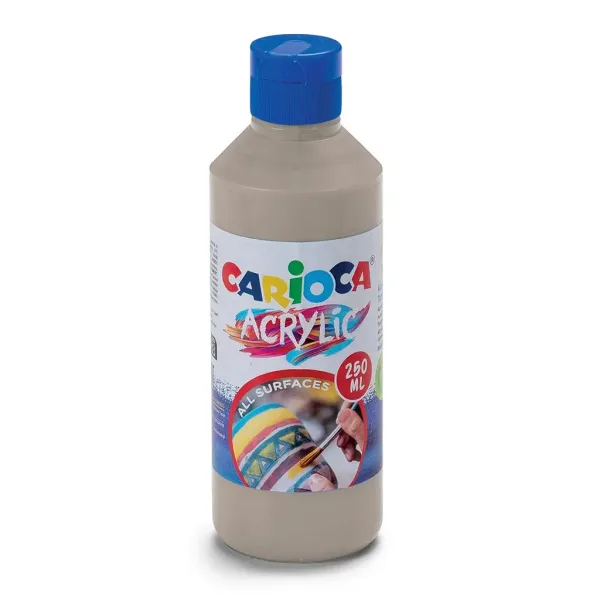 Acrylic 250ml di vernice acrilica color argento - Carioca immagine 1