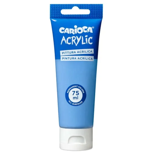 Acrylic 75ml di vernice acrilica colore azzurro - Carioca immagine 1