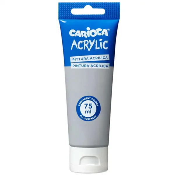 Acrylic 75ml vernice acrilica color argento - Carioca immagine 1