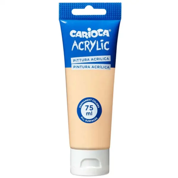 Acrylic 75ml vernice acrilica colore rosa salmone - Carioca immagine 1