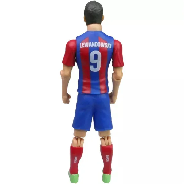 Action figure di calciatore, 20 cm - FC Barcellona, con la maglia numero 9 di Lewandowski immagine 3