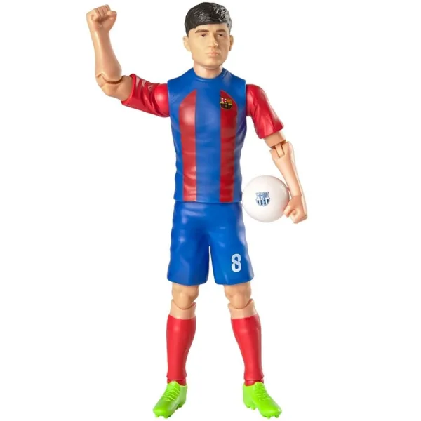 Action figure di calciatore, 20 cm - FC Barcelona, con la maglia numero 8 di Pedri immagine 3