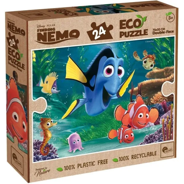 Alla ricerca di Nemo 2 in 1 Eco maxi puzzle da 24 pezzi e album da colorare 70x50cm - Lisciani immagine 1
