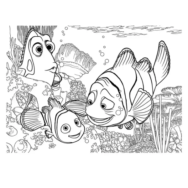 Alla ricerca di Nemo 2 in 1 maxi puzzle da 24 pezzi e album da colorare 70x50 cm - Lisciani immagine 2