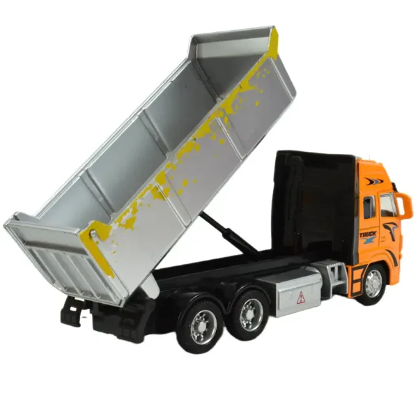 Alloy Car: Camion ribaltabile a retrocarica con luci e suoni 19cm immagine 3