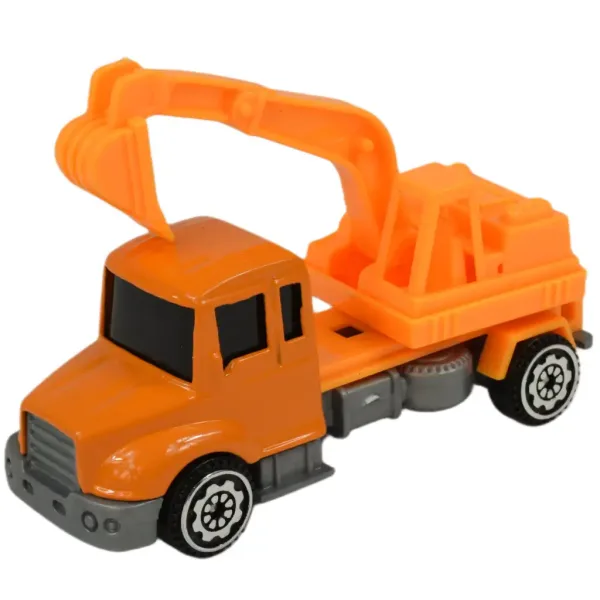 Alloy Car: Set di 6 camion da costruzione 8cm immagine 4