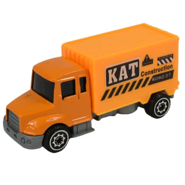 Alloy Car: Set di 6 camion da costruzione 8cm immagine 5