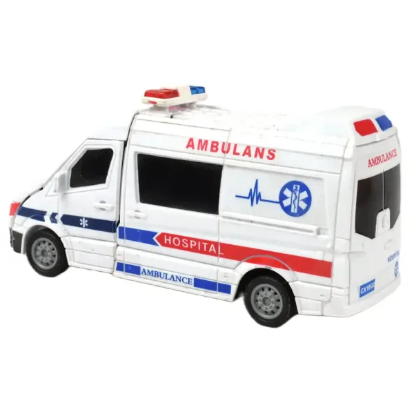 Ambulanza: Autoambulanza che si trasforma in robot in due versioni da 13 cm immagine 3