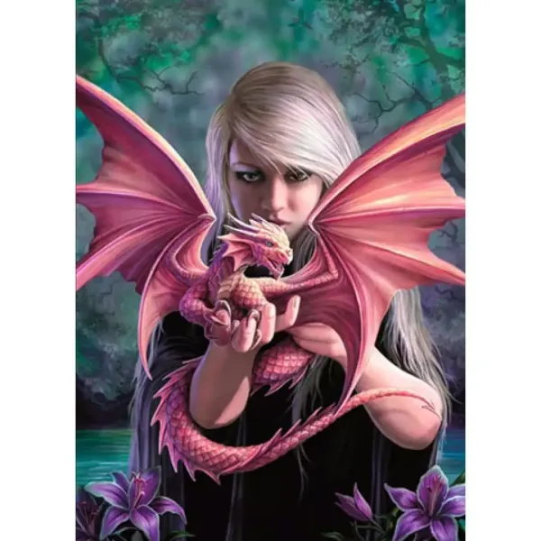 Anne Stokes: Dragonkin puzzle da 1000 pezzi - Clementoni immagine 2