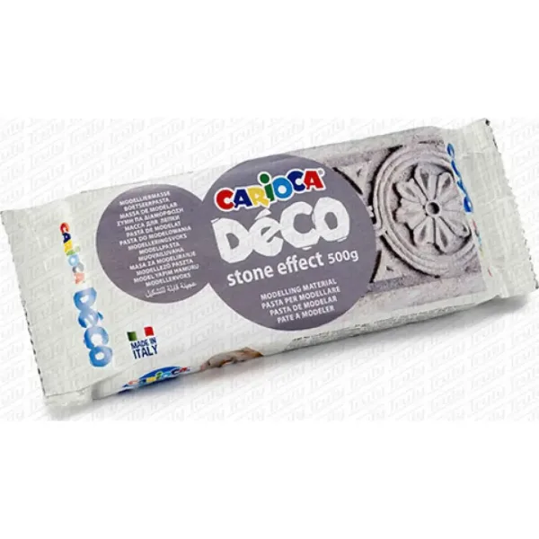 Argilla modellabile color grigio pietra 500g - Carioca immagine 1