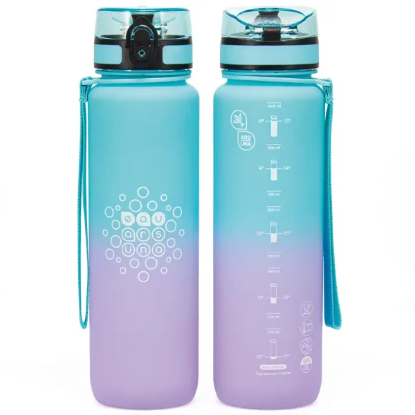 Ars Una: Bottiglia motivazionale senza BPA Orchidea 1000ml immagine 2