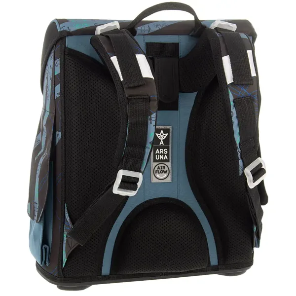Ars Una: Drone Pro zaino scolastico compatto ed ergonomico con chiusura magnetica, 33x41x24 cm immagine 3