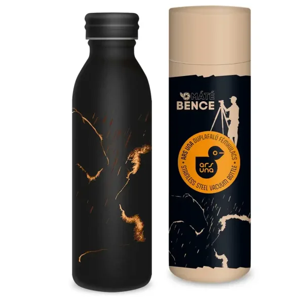 Ars Una: Máté Bence - Borraccia in metallo a doppia parete con leone in scatola decorativa 600ml immagine 1