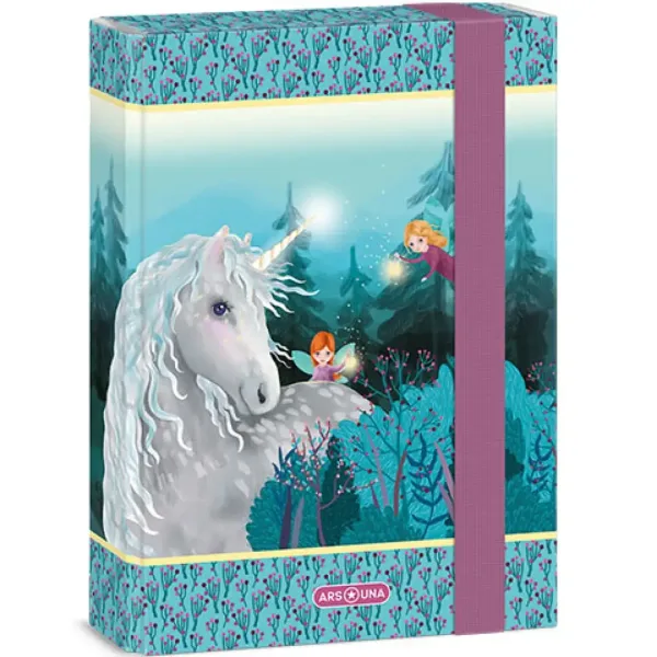 Ars Una: Scatola per quaderni A/5 con unicorno bianco e motivo di fata Stardust immagine 1