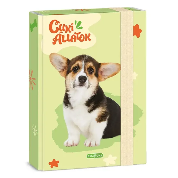 Ars Una: Scatola portablocco A/5 con bulldog Welsh Corgi immagine 1