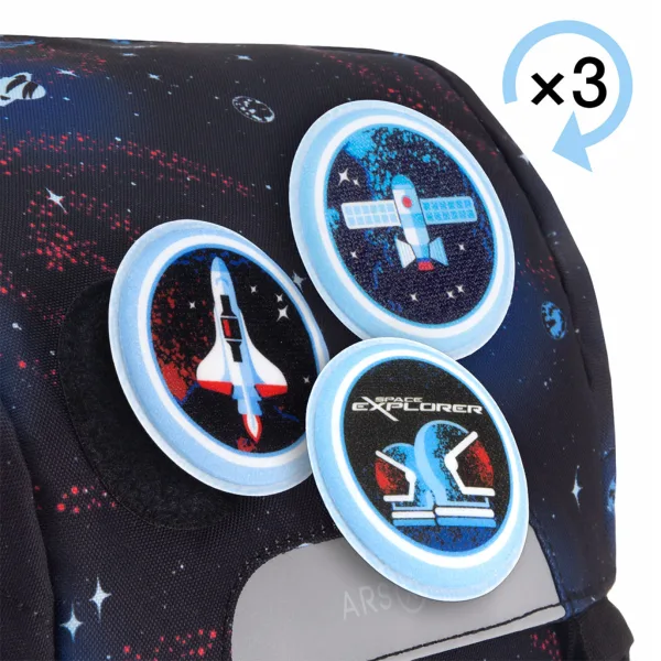 Ars Una: Space Explorer Easy-Pack - zaino scolastico 27x38x18 cm immagine 6