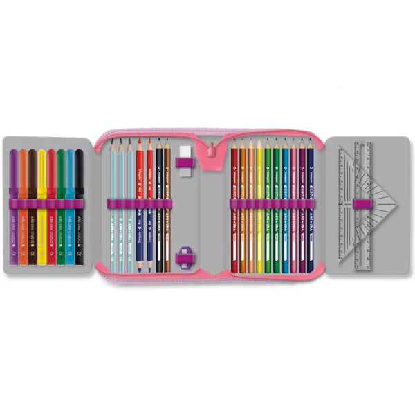 Ars Una: Think Pink astuccio ripieghevole con gattini, completo, 12,8x19,3x3,6 cm immagine 2