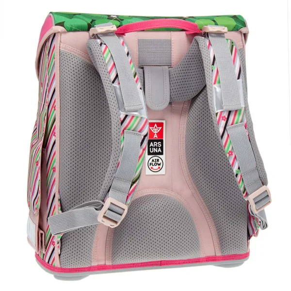 Ars Una: Think Pink compatto zaino scolastico ergonomico con chiusura magnetica, zaino 33x41x24 cm immagine 2