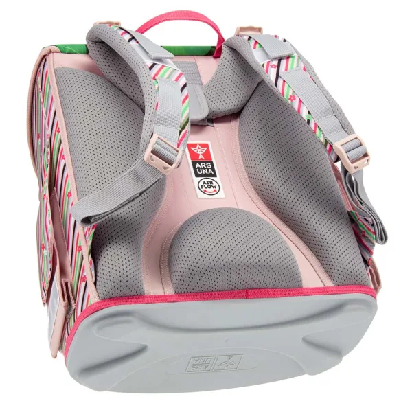 Ars Una: Think Pink compatto zaino scolastico ergonomico con chiusura magnetica, zaino 33x41x24 cm immagine 3