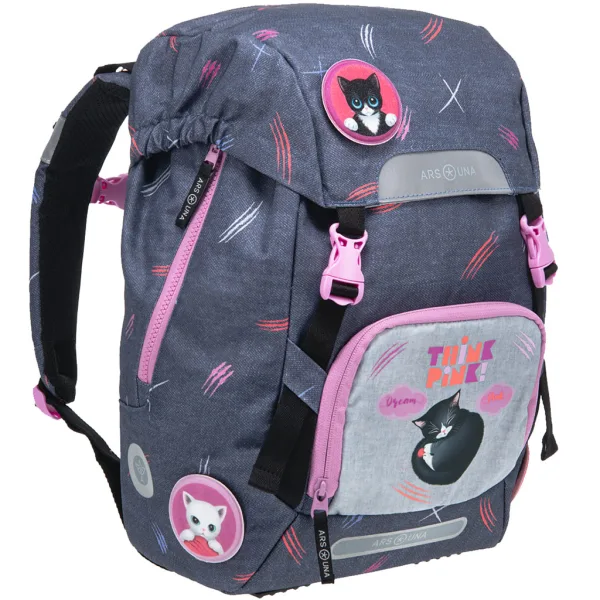 Ars Una: Think Pink easy-pack borsa scolastica, zaino 27x38x18 cm immagine 2