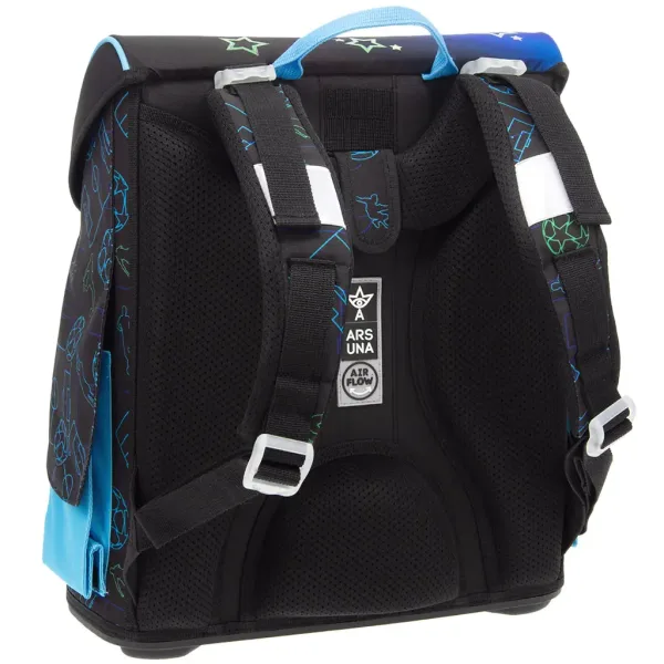 Ars Una: Zaino scolastico Champs compatto ed ergonomico con chiusura magnetica, 33x41x24 cm immagine 3