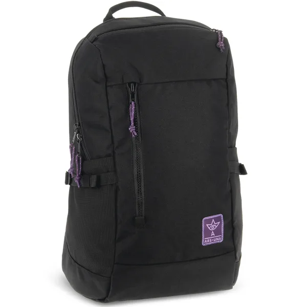 Ars Una: Zaino scolastico da ragazza in Cordura nero-viola AU-17 32x47x18 cm immagine 1